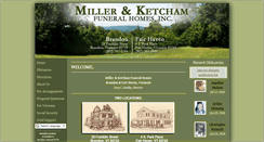 Desktop Screenshot of millerandketchamfuneralhome.com